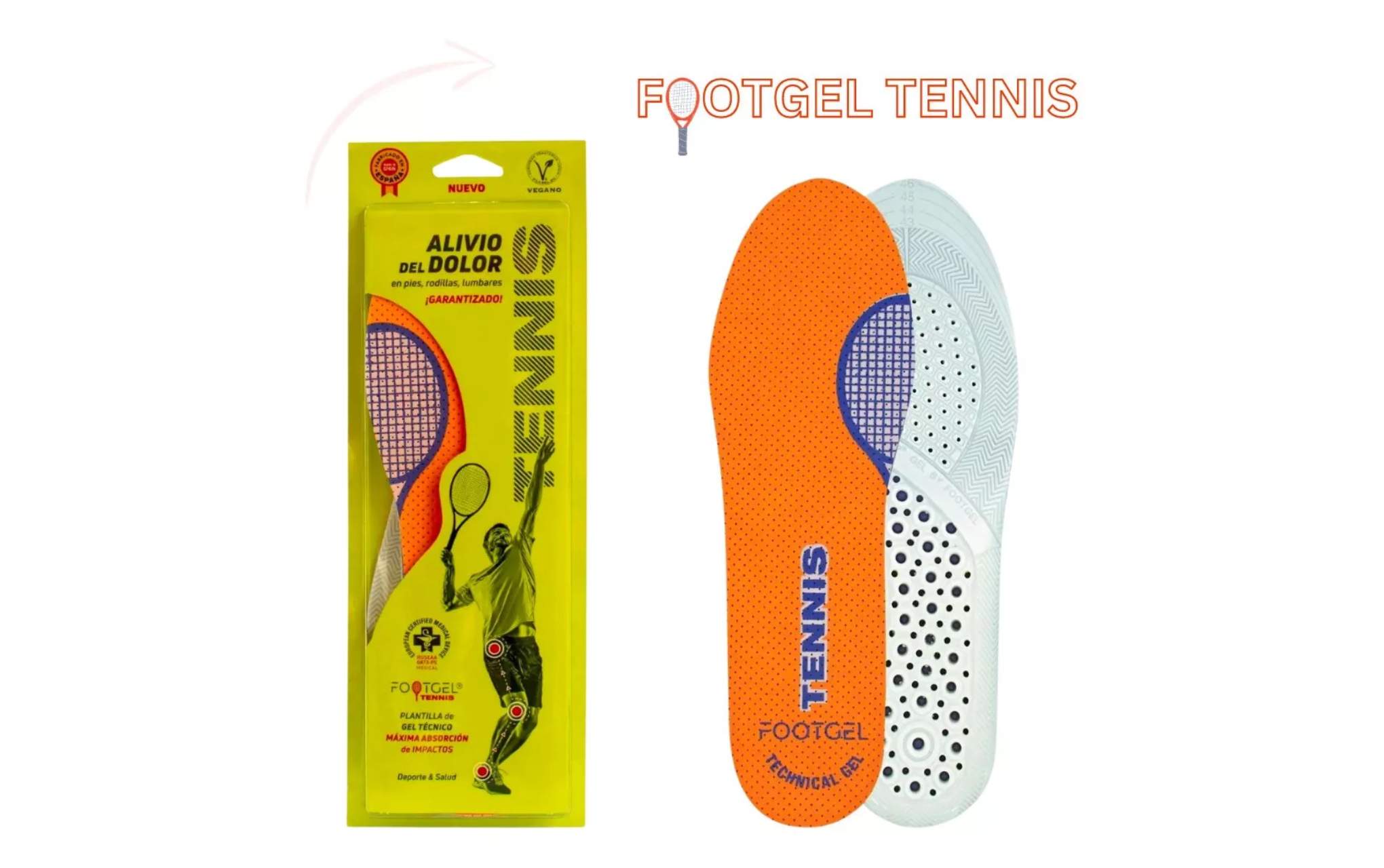 Conheça as Características da Palmilha de Gel Footgel Tennis